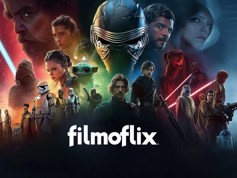 Page d'accueil actuelle de Filmoflix affichant films et séries en streaming